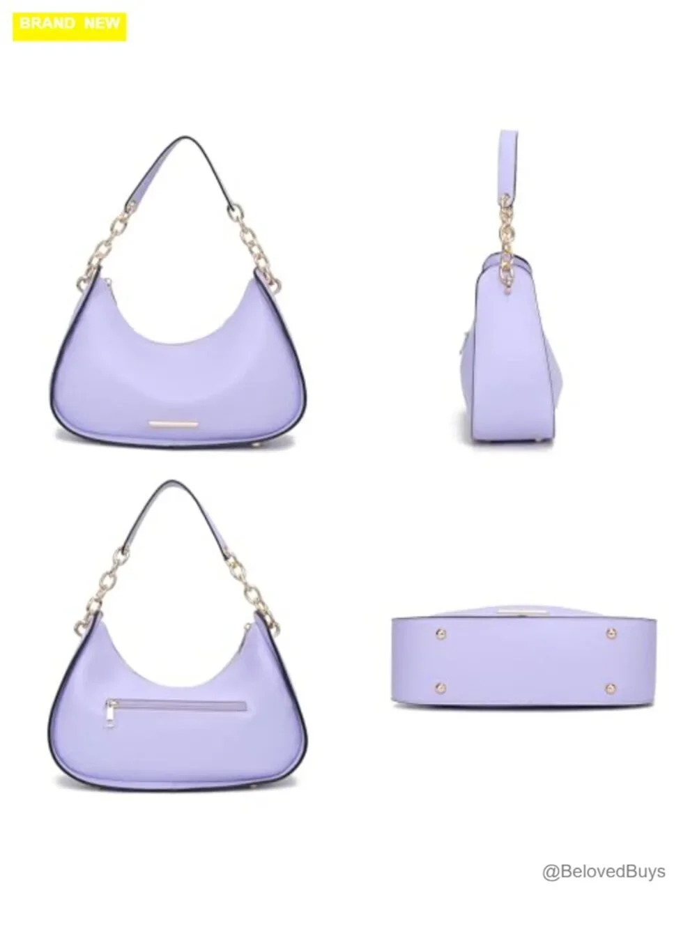 Vegan Leather Hobo Shoulder Bag Crossbody Purse